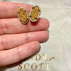 Kendra Scott Gold Druzy Studs